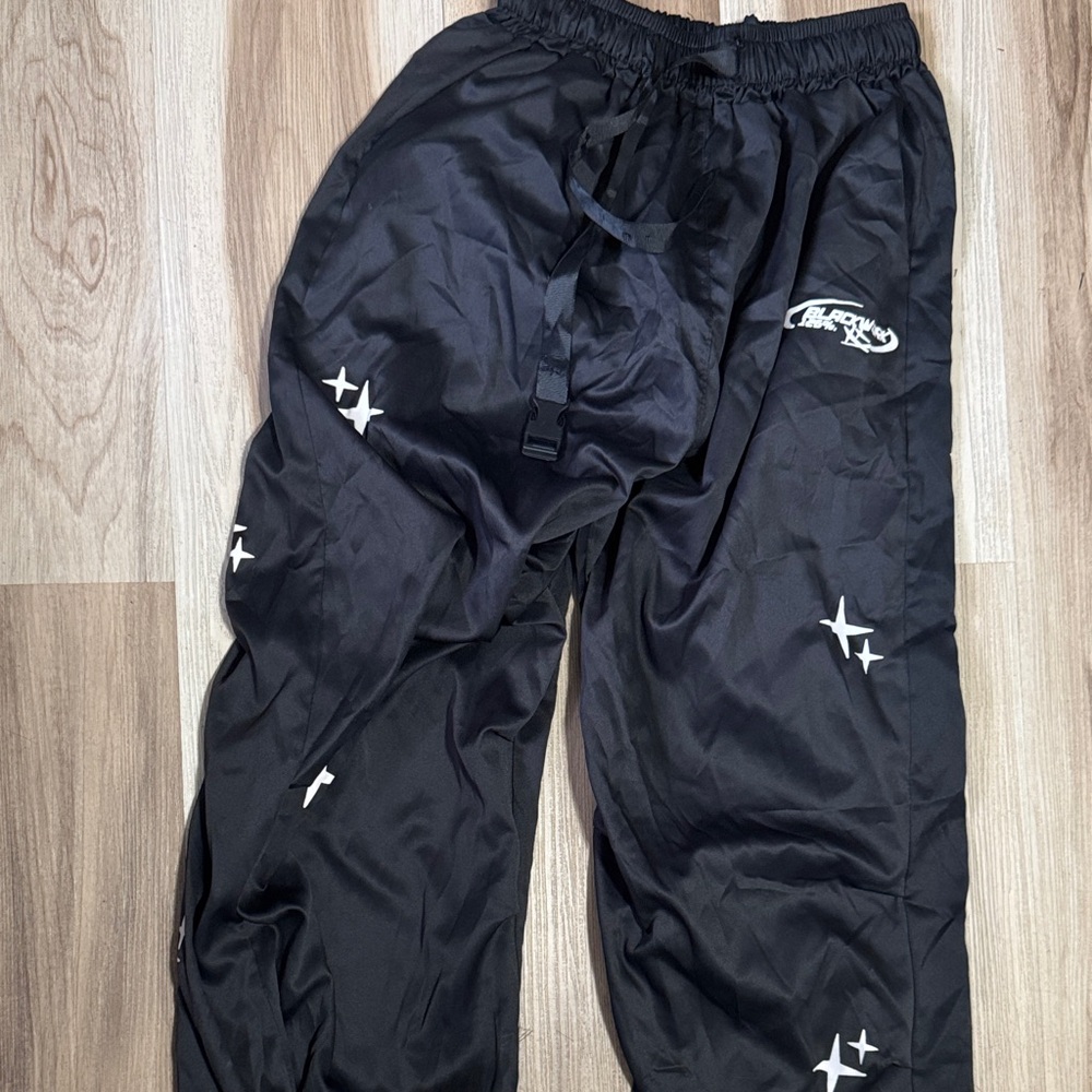 Black Kids Joggers with Star Details